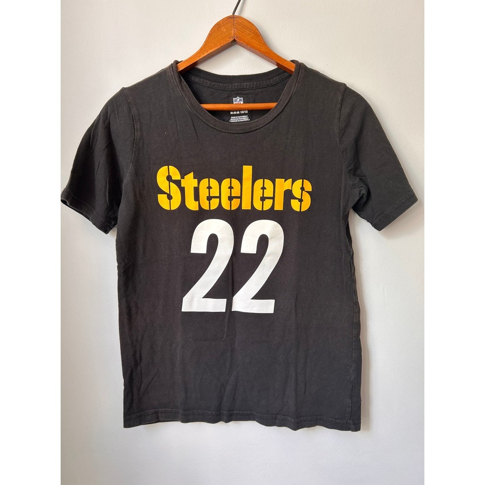 NFL Pittsburgh Steelers Najee Harris 22 Youth T-Shirt Black Size M 10/12